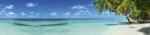  Pálmafás tengerpart, konyhai matrica hátfal, 260 cm (DMKI260-091)