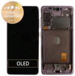 Samsung Galaxy S20 FE G780F - Ecran LCD + Sticlă Tactilă + Ramă (Cloud Lavender) - GH82-24219C, GH82-24220C, GH82-31328C, GH82-31329C Genuine Service Pack, Cloud Lavender