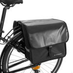 Wozinsky biciklis hátsó csomagtartóra rakható dupla táska 28 l - fekete (WBB34BK)