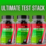 Muscle Rage ULTIMATE TEST STACK - Extrém Tesztoszteron Fokozó Csomag - Fadogia Agrestis + Tongkat Ali + Cistanche - 180 Kapszula