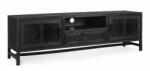 Bizzotto Comoda TV 2 usi 1 sertar lemn mango gri antracit Weston 180x40x55 cm (0747011) Comoda