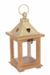 Bizzotto Set 2 felinare maro auriu Beatific 13x13x26 cm (0141155)
