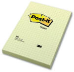 POST-IT 102x152mm kockás öntapadós sárga jegyzettömb (7100172739) - tobuy