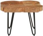 vidaXL Măsuță de cafea, 36 cm, 4 trunchiuri, lemn masiv de acacia (353301) Masa de cafea