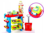 Malplay Set de joaca MalPlay Supermarket pentru copii, casa de marcat, alimente si cos de cumparaturi, 80 cm (5906190295668) - roua