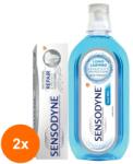 Sensodyne Set 2 x Pachet Promo Sensodyne: Pasta de Dinti Repair and Protect Whitening, 75 ml + Apa de Gura Cool Mint, 500 ml