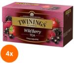 TWININGS Set 4 x Ceai Twinings Negru cu Aroma Fructe de Padure, 25 x 2 g