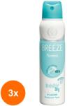 Breeze Set 3 x Deodorant Spray Breeze, Neutro, fara Alcool, 150 ml