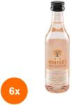 JJ Whitley Set 6 x Vodca Jj Whitley, Rubarba, Rhubarb Vodka, 38.6% Alcool, Miniatura, 0.05 l