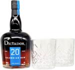 Dictador 20 Ani Rom 0.7L + 2 Pahare, 40%