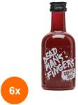 Dead Man's Fingers Set 6 x Rom Dead Mans Fingers, Cafea, Coffee Rum, 37.5% Alcool, Miniatura, 0.05 l