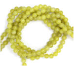  Jad Lemon Rotund Margele Pietre Semipretioase pentru bijuterii 4x4 mm