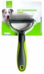 Nunbell Pet Deshedding Tool Груминг уред двустранен за премахване на сплъстена козина и подкосъм