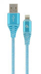 Gembird 8-pin - USB-A adat- és töltőkábel 2m türkizkék-fehér (CC-USB2B-AMLM-2M-VW)