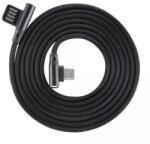 SBOX Кабел SBOX USB-C-90-B, от USB Type A 3.0(м) към USB Type C(м), 1.5m, ъглов, черен (USB-C-90-B)