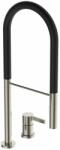 Ideal Standard Baterie bucatarie cu pipa flexibila Ideal Standard Gusto 142 argintiu - negru semi-profesionala (BD425GN) - neakaisa