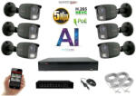  MS - AI IP kamerarendszer 6 kamerával switchel 5 Mpix GT - 6373K6B