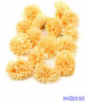  Krizantém selyemvirág fej 4, 5 cm - Világos Barack