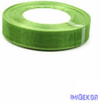  Organza szalag szegett 20mm x 45, 72m - Sötét Zöld