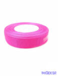  Organza szalag szegett 20mm x 45, 72m - Közép Pink