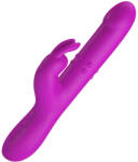 Pretty Love Reese Vibrator with Rotating Beads and Thrusting Purple Inel pentru penis