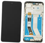Motorola Moto G73 Előlap keret+LCD Kijelző+Érintőüveg, Fekete (5D68C22272) Service Pack