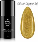 Naní One Step gél lakk 5 ml - Glitter Copper