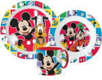 Stor Disney Mickey micro étkészlet szett 265ml bögrével (Better Together) (STF33353)