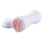 Hismith Masturbator Cup Pussy cu Vibratii Conectare KlicLok pentru Masini de Sex Hismith