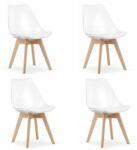 ARTOOL Set 4 scaune stil scandinav, Artool, Mark, PP, lemn, transparent, 49x42x82.5 cm (3752_1S)