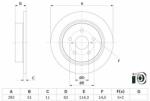 Bosch Disc frana BOSCH 0 986 479 H27 (0 986 479 H27) - automobilus