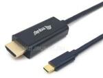 Equip Kábel - 133413 (USB-C to HDMI, apa/apa, 4K/30Hz, műanyag burkolat, 3m) (EQUIP_133413) (EQUIP_133413)