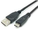 Equip Átalakító Kábel - 128885 (USB-C2.0 to USB-A, apa/apa, fekete, 2m) (EQUIP_128885) (EQUIP_128885)