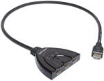 Manhattan Switch KVM MANHATTAN 1080p 3-Port HDMI-integriertes Kabel sw (207843)