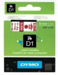 DYMO Centură pentru transfer termic Dymo D1 40915 Rojo/Blanco 9 mm x 7 m