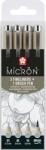 Sakura Pigma Micron Fineliner Set 5 Технически химикалки Grey 4 бр (<![CDATA[POXSDK4L]]>)