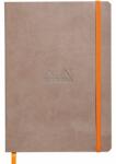  Notebook A5 Rhodiarama, 80 file, ivory, dictando, taupe (CF1174043)