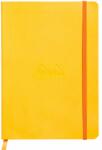  Notebook A5 Rhodiarama, 80 file, ivory, dictando, galben (CF1174166)