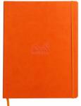  Notebook A4+ Rhodiarama, 80 file, ivory dictando, tangerine (CF1177143)
