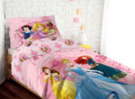 Disney Lenjerie de pat pentru copii printesele Disney 140 x 200 cm, 100% bumbac Lenjerie de pat