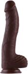 HISMITH Dildo Realist Conectare KlicLok pentru Masini de Sex Hismith, Maro, 32 cm Dildo
