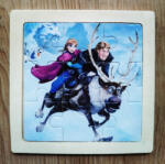  Puzzle mic din lemn cu 9 piese Frozen (101664)