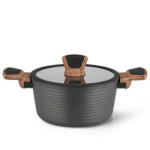 FISSMAN Oala Fissman-Diamond, aluminiu, 20x10 cm, 2.6l, negru (FI-14304)