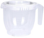Koopman International Bol mixare Excellent Houseware, plastic, 16x15 cm, transparent alb (KO-022000070A) Castron