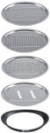 BergHOFF Set razatori BergHOFF-Zeno, otel inoxidabil, 16 cm, argintiu negru (BF-1100807)