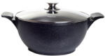 FISSMAN Oala cu capac Fissman-Grande, aluminiu, 44х32х18 cm, 9300ml, negru (FI-14322)