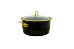 OMS Collection Friteuza OMS-Enamel, aluminiu emailat, 22x11 cm, negru gold (OMS-10100)