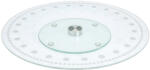 Excellent Houseware Platou servire Excellent Houseware, sticla, 30x2.4 cm, transparent agintiu (KO-170423350) Tava
