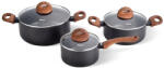 FISSMAN Set de oale Fissman-Black Cosmic, 6 piese, aluminiu, negru (FI-4348)
