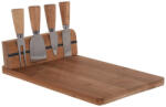 Excellent Houseware Platou servire branzeturi Excellent Houseware, bambus, 30x20x8.5 cm, maro argintiu (KO-784200650) Tava